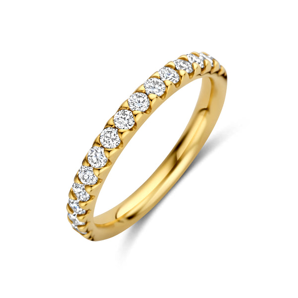 14k Goud Ring Lab Grown Diamant 0.50ct F VS