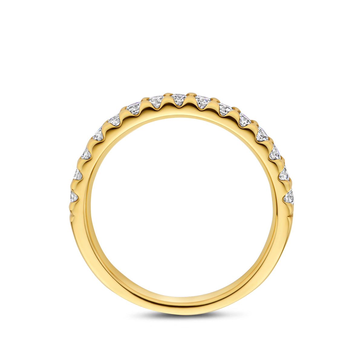 14k Goud Ring Lab Grown Diamant 0.50ct F VS