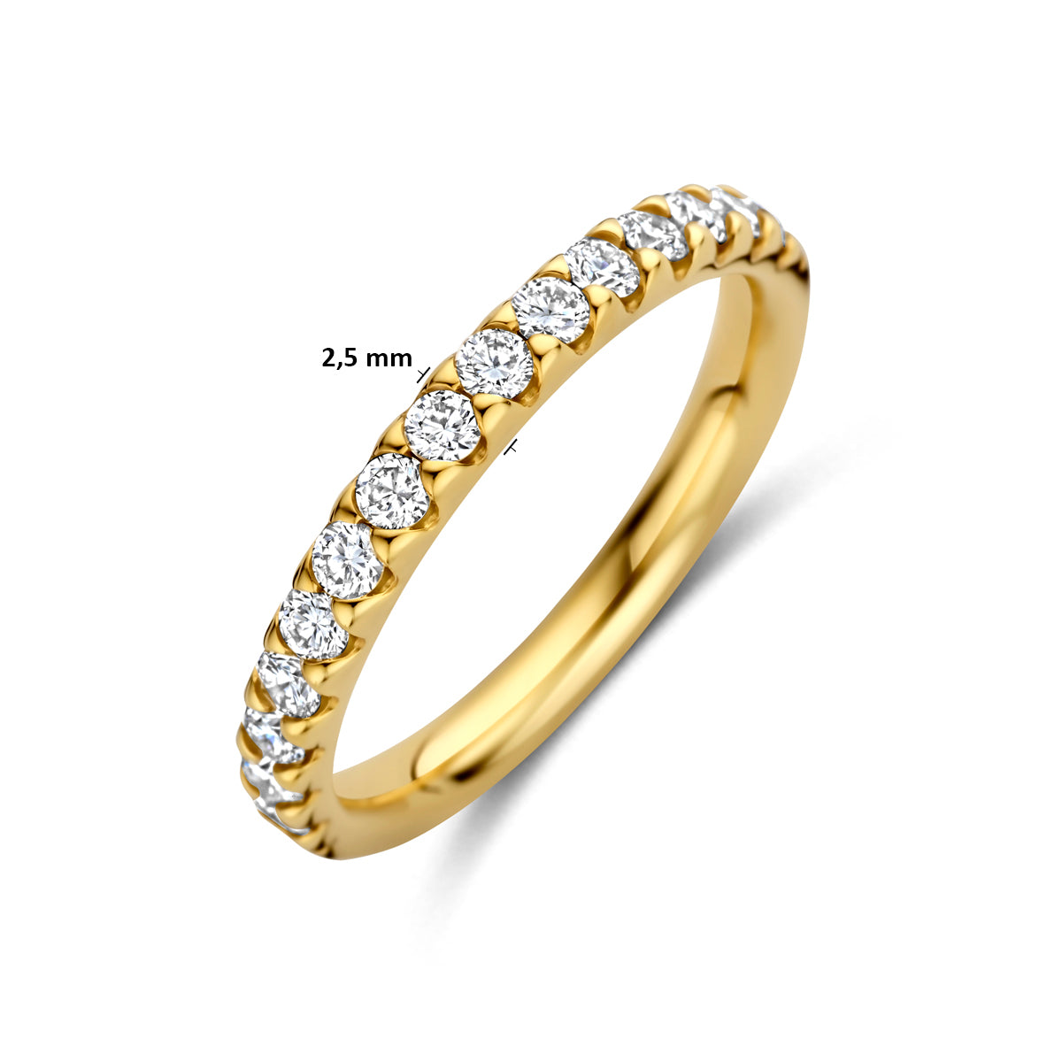 14k Goud Ring Lab Grown Diamant 0.50ct F VS
