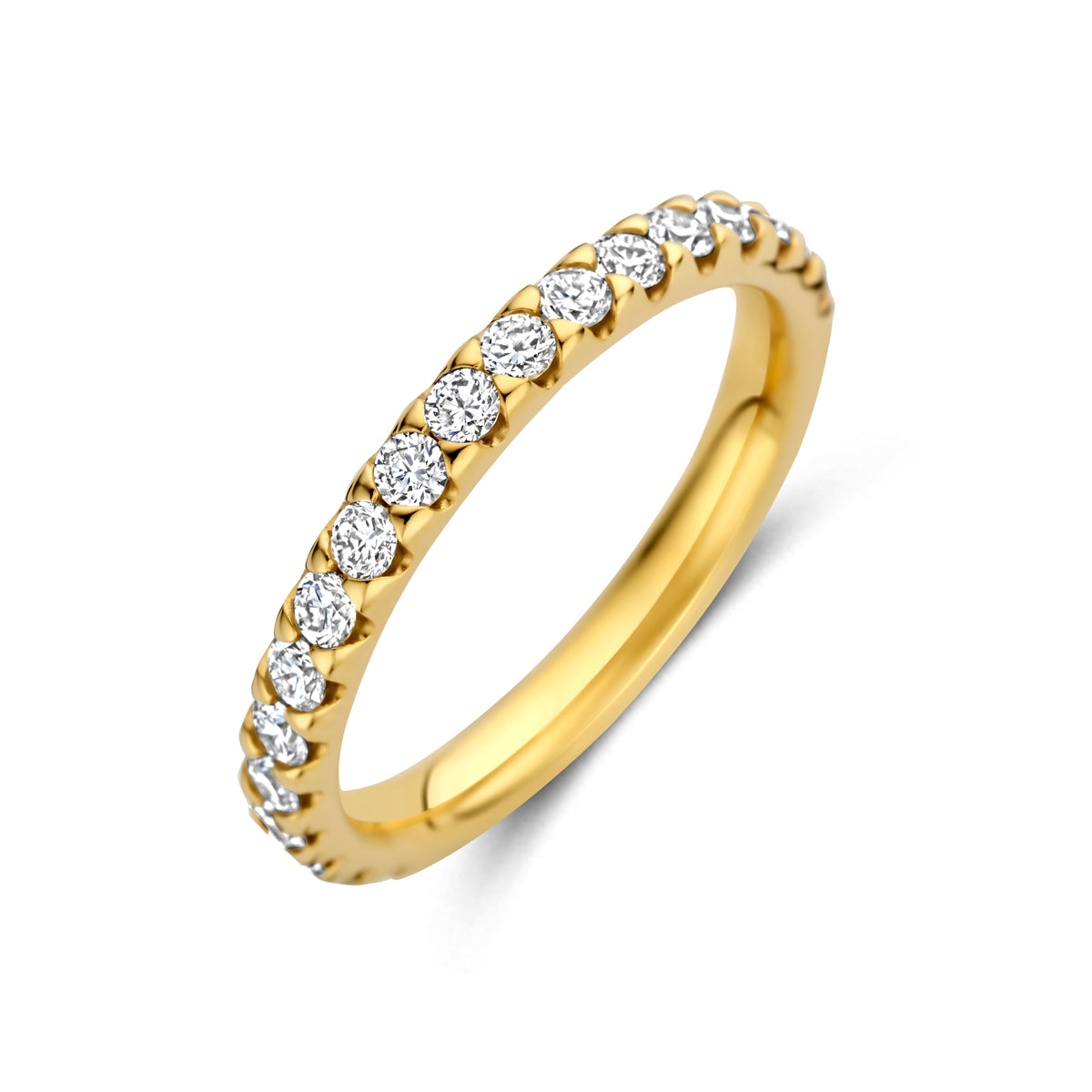 14k Goud Ring Lab Grown Diamant 1.00ct F VS