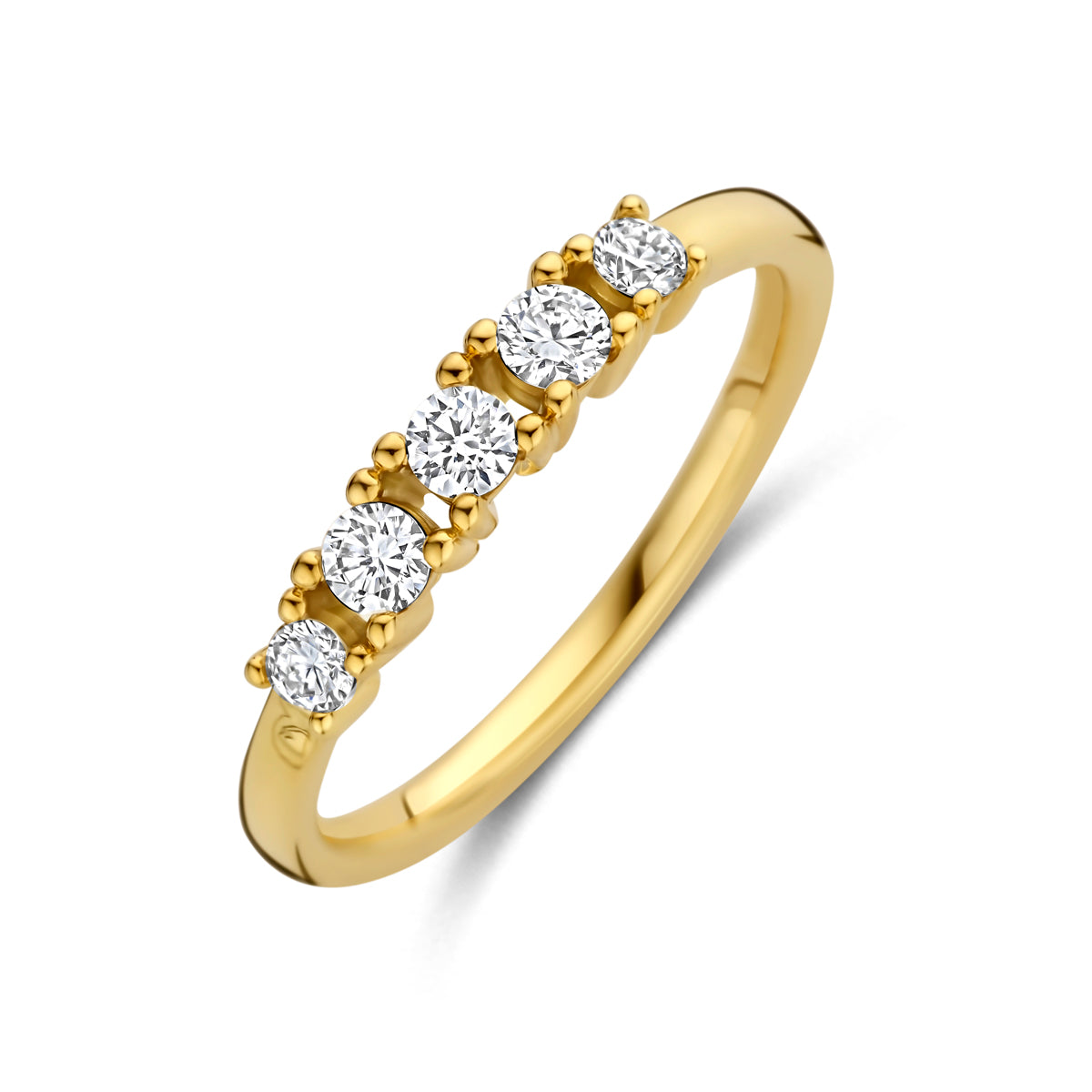 14k Goud Ring Lab Grown Diamant 0.32ct F VS