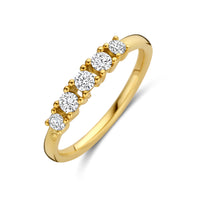 14k Goud Ring Lab Grown Diamant 0.32ct F VS