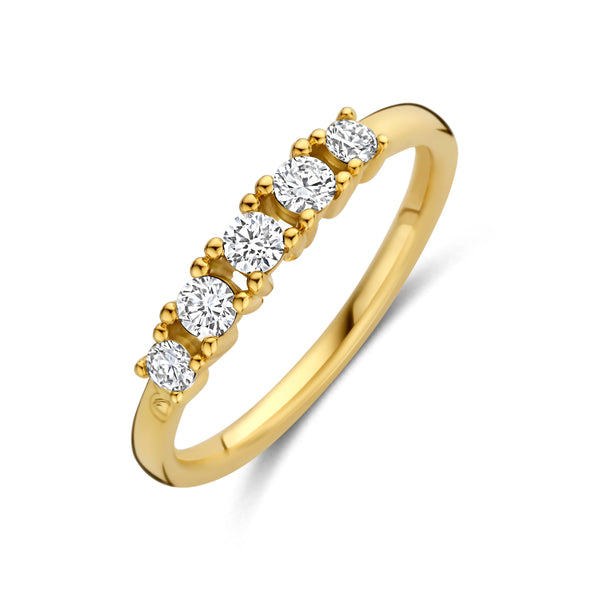 14k Goud Ring Lab Grown Diamant 0.32ct F VS