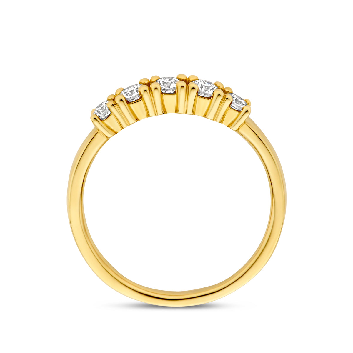 14k Goud Ring Lab Grown Diamant 0.32ct F VS