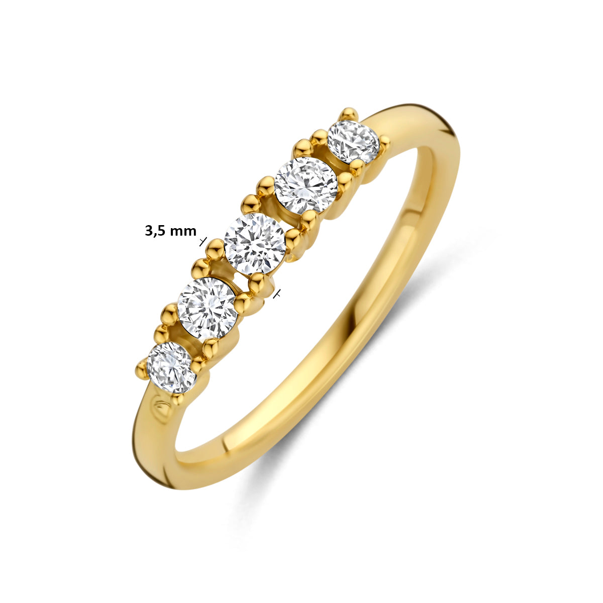 14k Goud Ring Lab Grown Diamant 0.32ct F VS