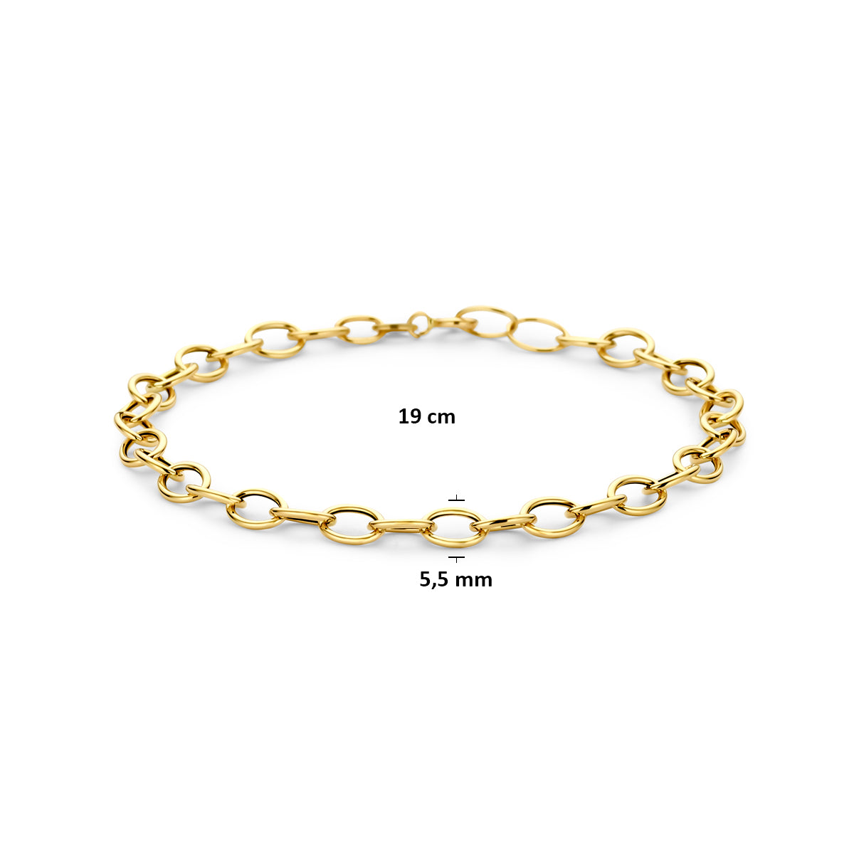14k Goud Armband 5,5mm 19 cm