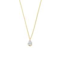 14k Goud Collier Lab Grown Diamant 0.50ct G VS 41 - 43 - 45 cm