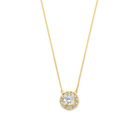 14k Goud Collier Lab Grown Diamant 0.65ct G VS 41 - 43 - 45 cm