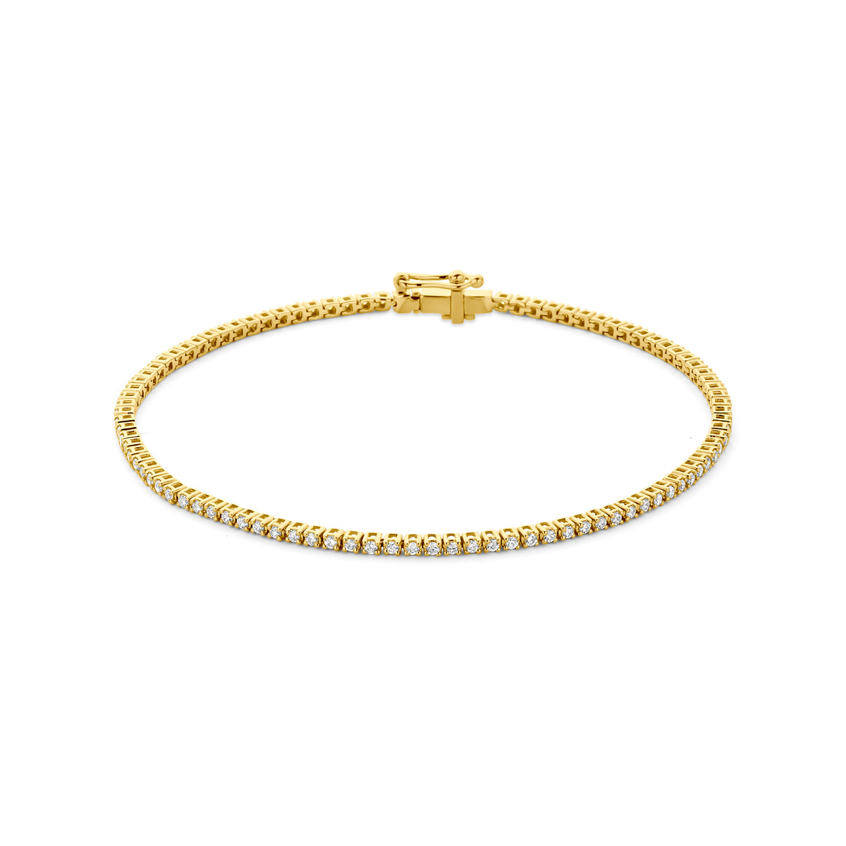 14k Goud Tennisarmband Lab Grown Diamant 17,5 cm