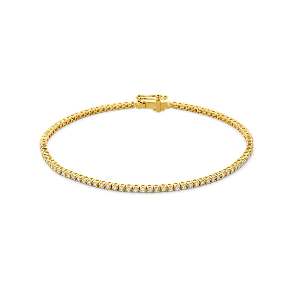 14k Goud Tennisarmband Lab Grown Diamant 17,5 cm