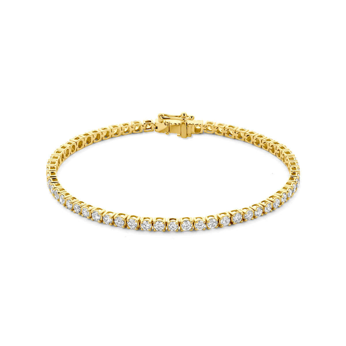 14k Goud Tennisarmband Lab Grown Diamant 17,5 cm