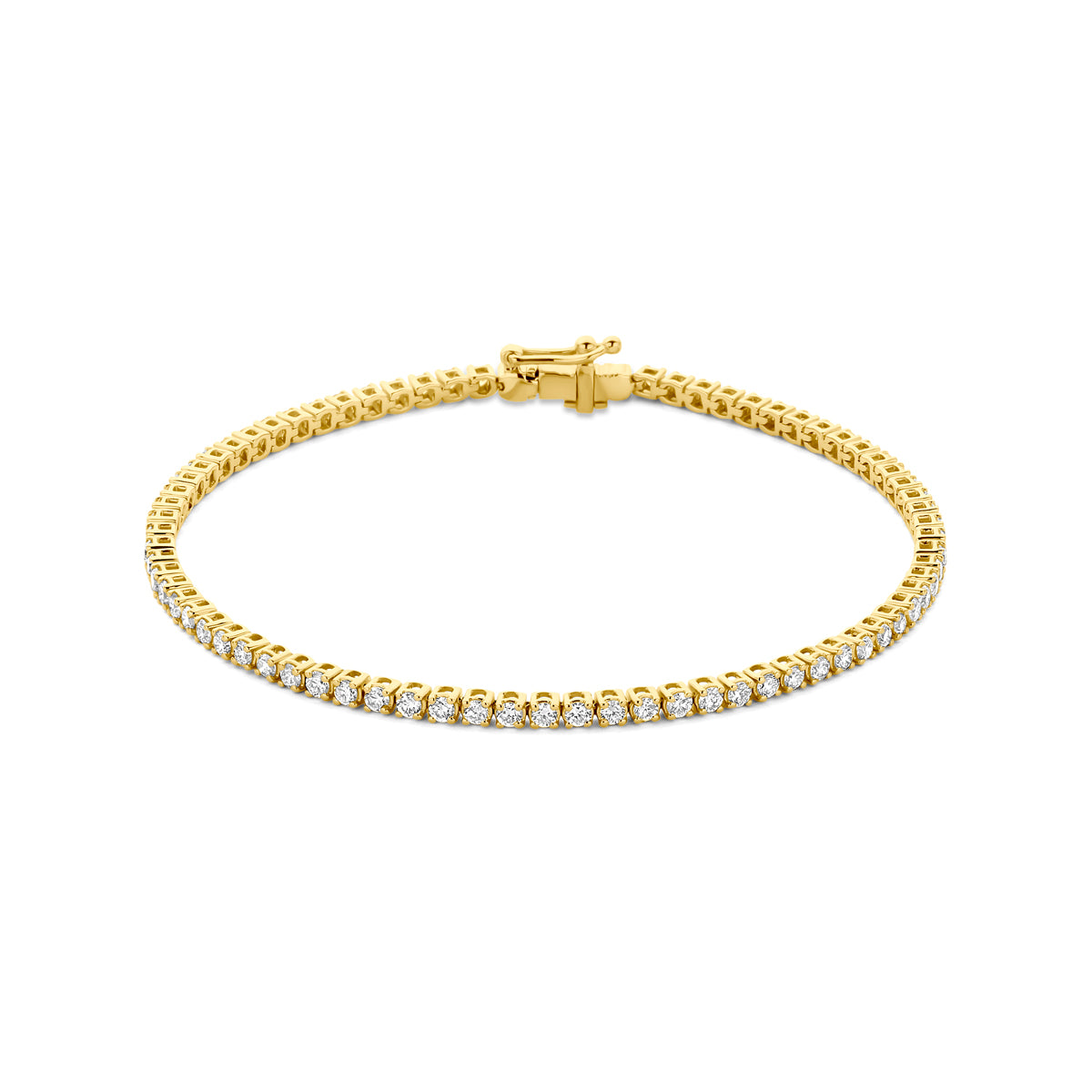 14k Goud Tennisarmband Lab Grown Diamant 17,5 cm