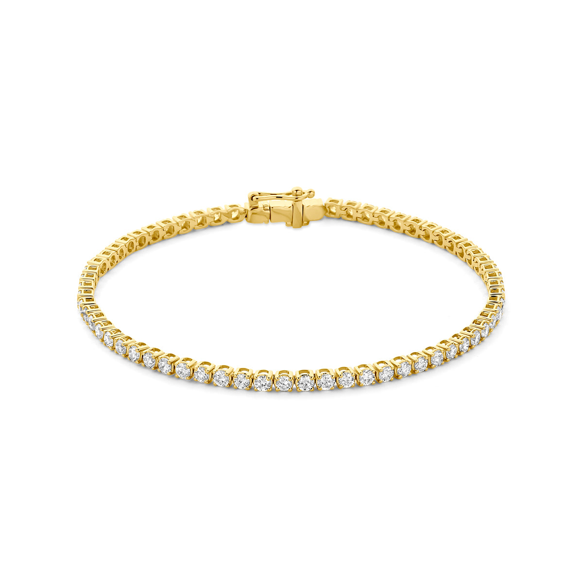 14k Goud Tennisarmband Lab Grown Diamant 17,5 cm