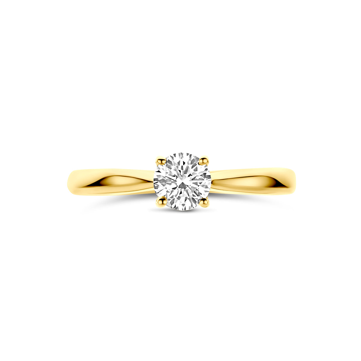 14k Goud Ring Lab Grown Diamant 0.50ct H SI