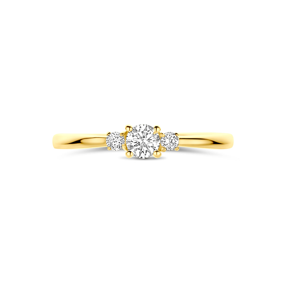 14k Goud Ring Lab Grown Diamant 0.25ct H SI