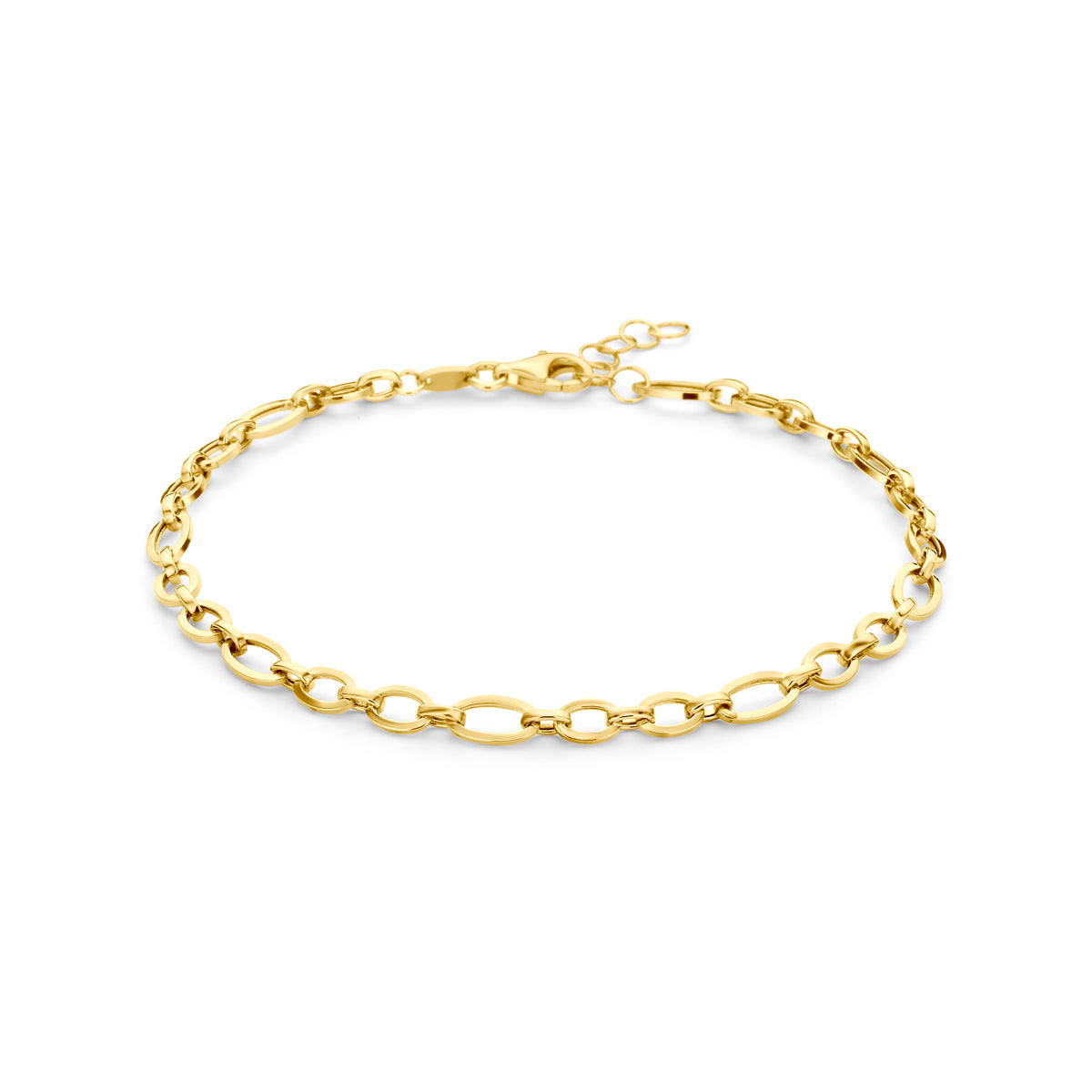 14k Goud Armband 4mm 18 + 2 cm