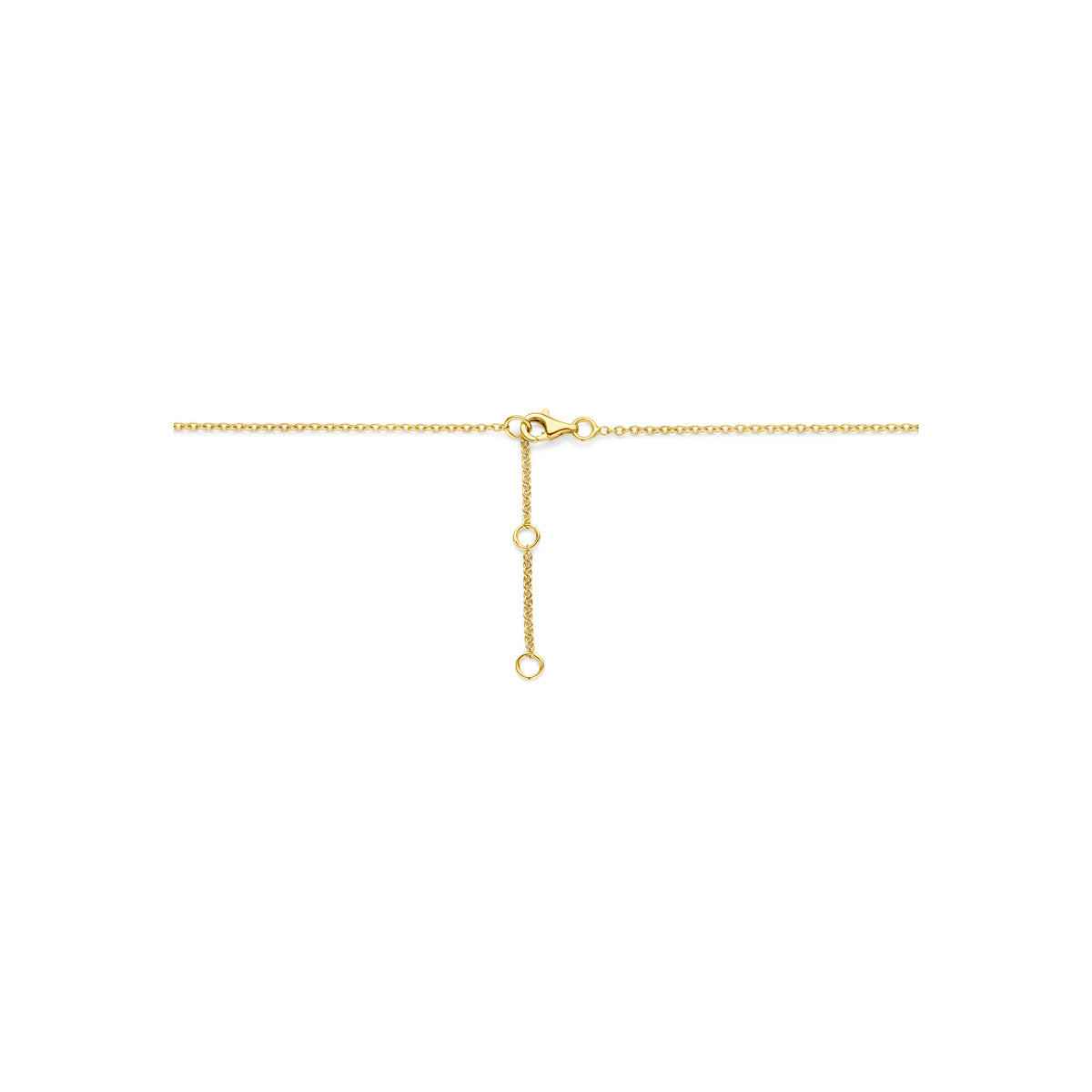 14k Goud Collier Druppel Diamant 0.15ct h si 41 - 43 - 45 cm