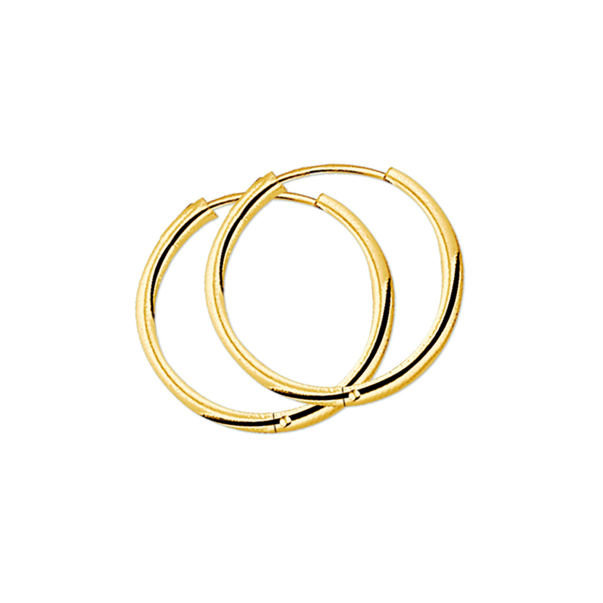 14k Goud Klapoorringen 2,5mm Ronde Buis