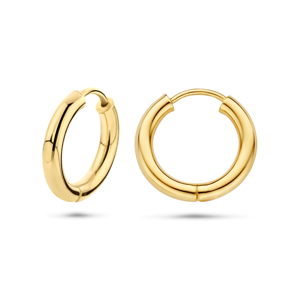 14k Goud Klapoorringen 2,5mm Ronde Buis