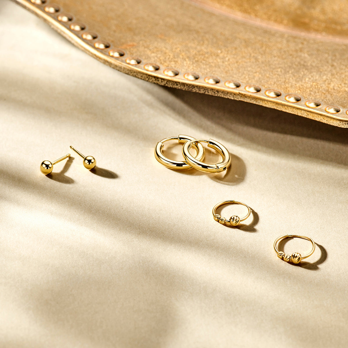 14k Goud Klapoorringen 2,5mm Ronde Buis