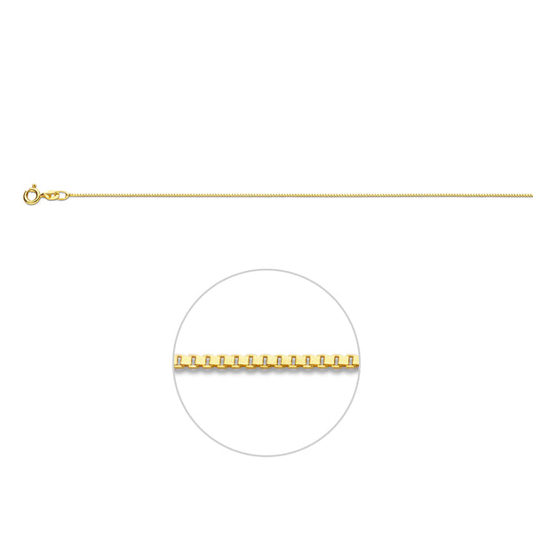 Venetiaans 0,7 mm 14K geelgoud geel