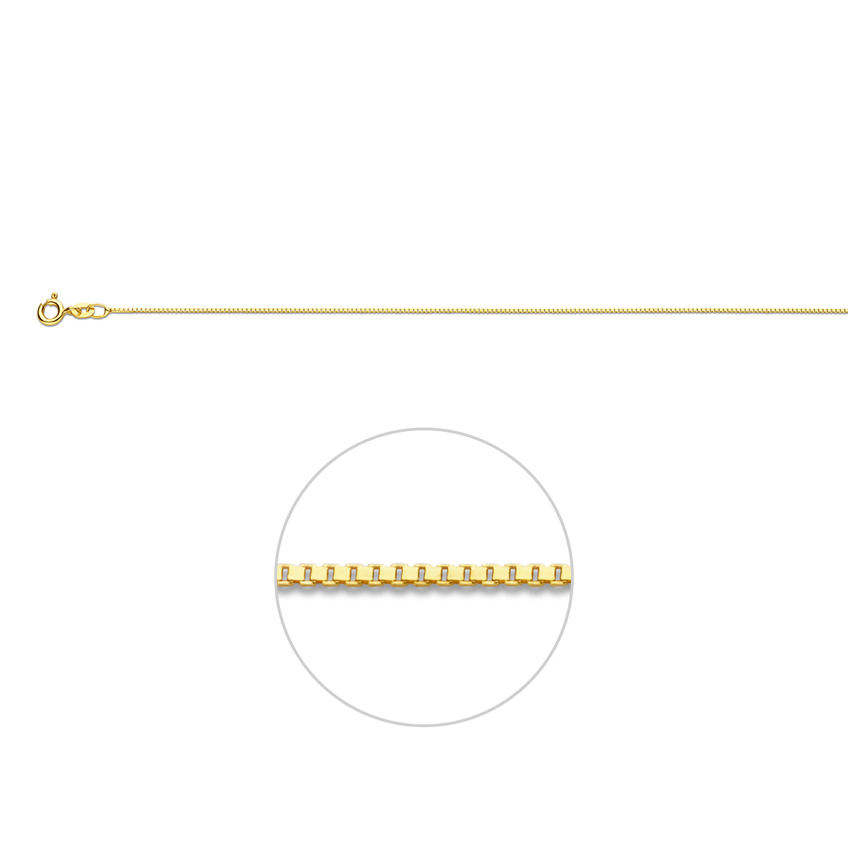Venetiaans 0,7 mm 14K geelgoud geel
