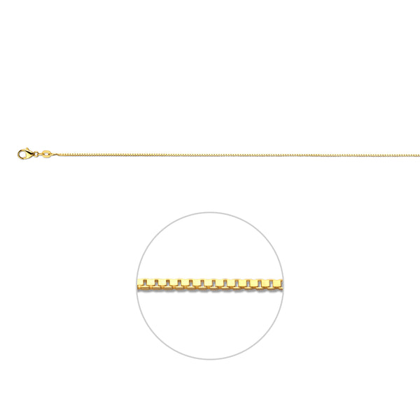 Venetiaans 0,9 mm 14K geelgoud geel