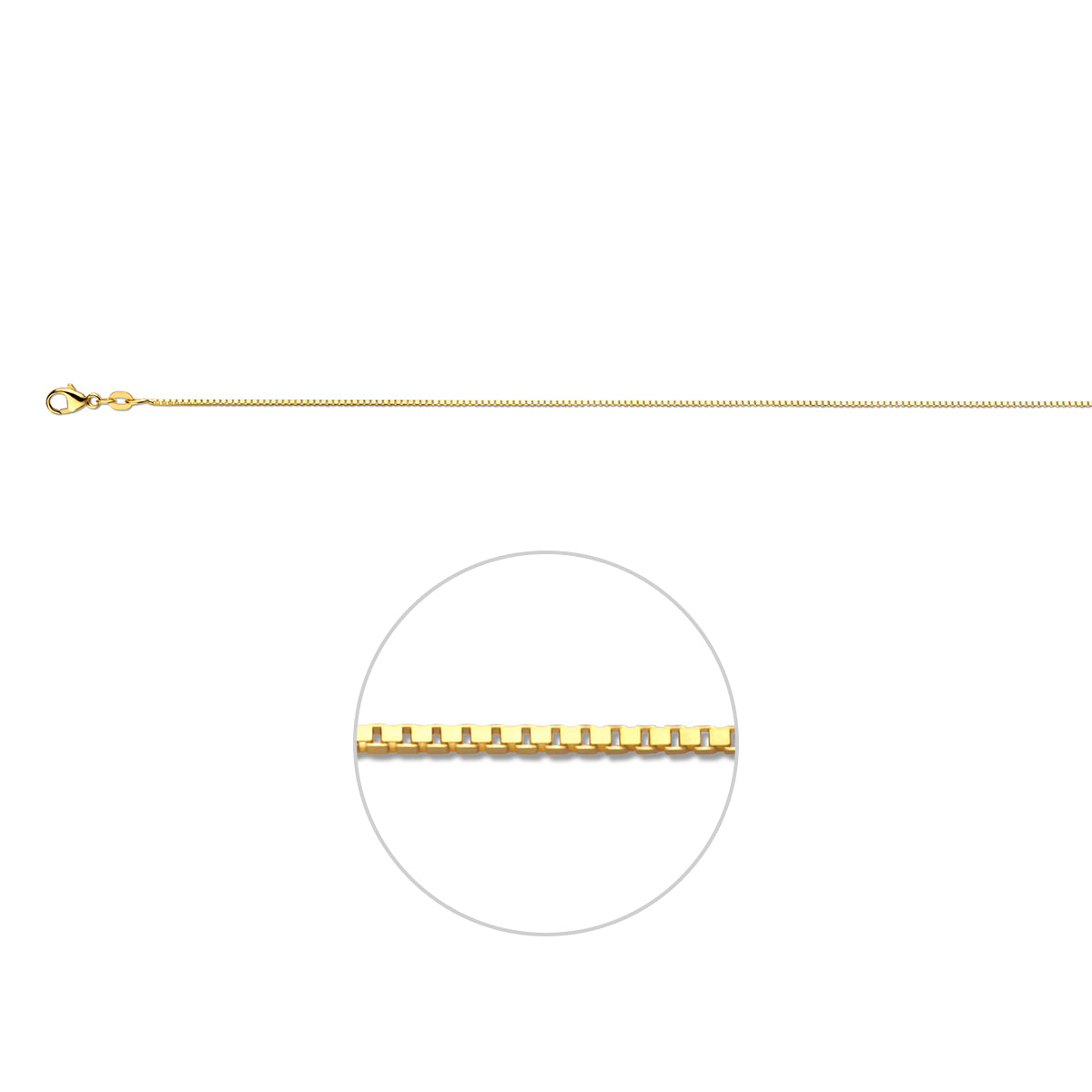 Venetiaans 0,9 mm 14K geelgoud geel