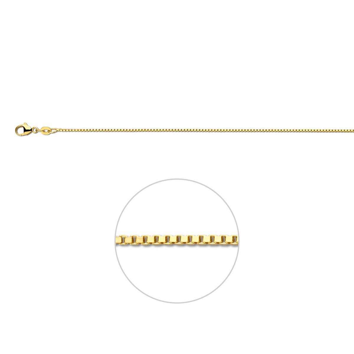 Venetiaans 1,1 mm 14K geelgoud geel