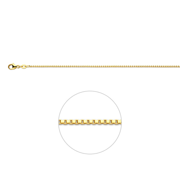 Venetiaans 1,2 mm 14K geelgoud geel