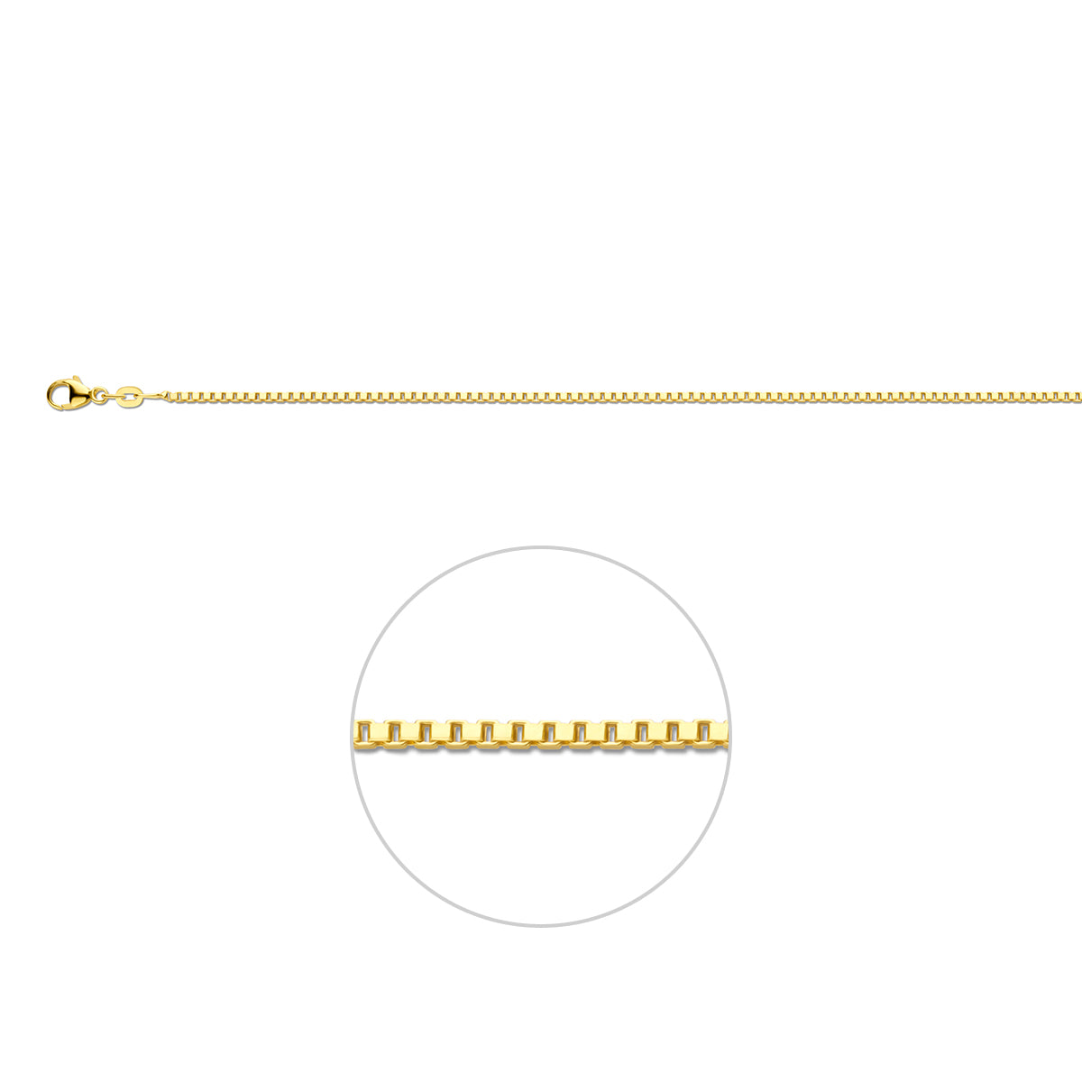 Venetiaans 1,4 mm 14K geelgoud geel