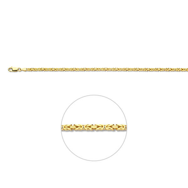 Konings 2,5 mm massief 14K geelgoud geel