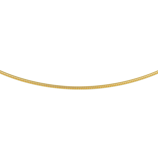 Omega rond 1,25 mm 14K geelgoud geel