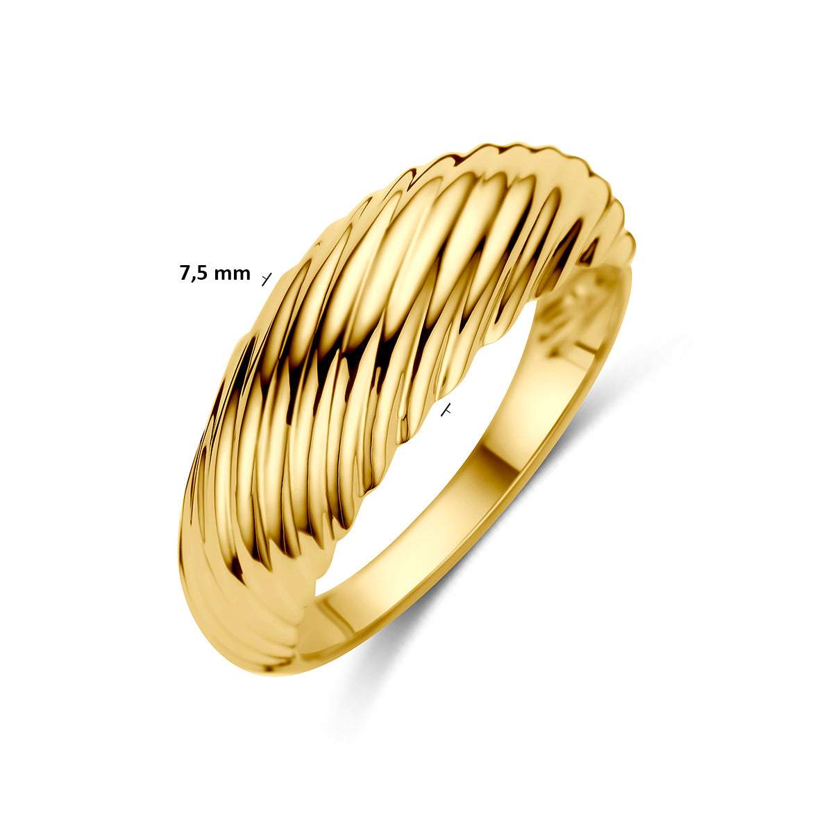 9k Goud Ring Gedraaid