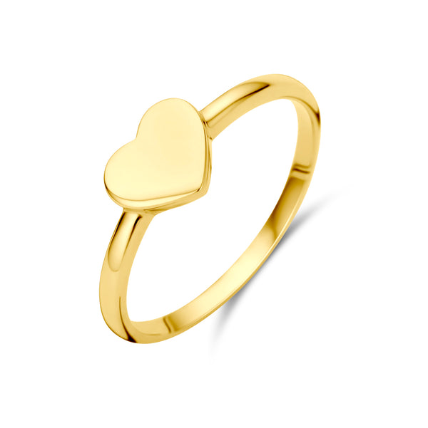 9k Goud Ring Hart