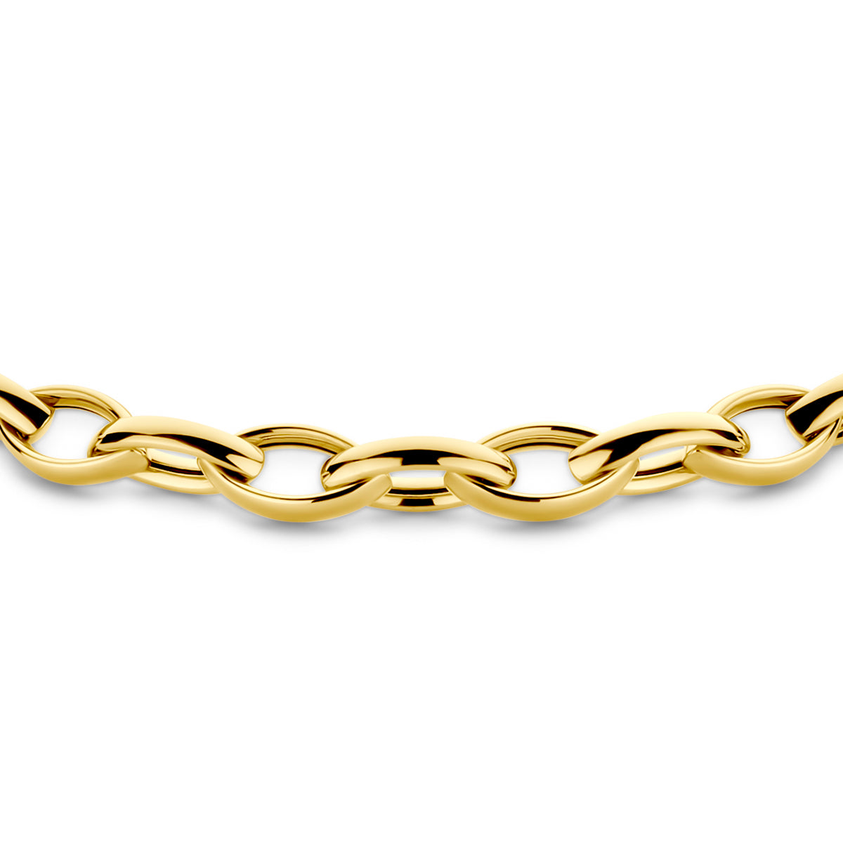 9k Goud Collier 6mm 45 cm