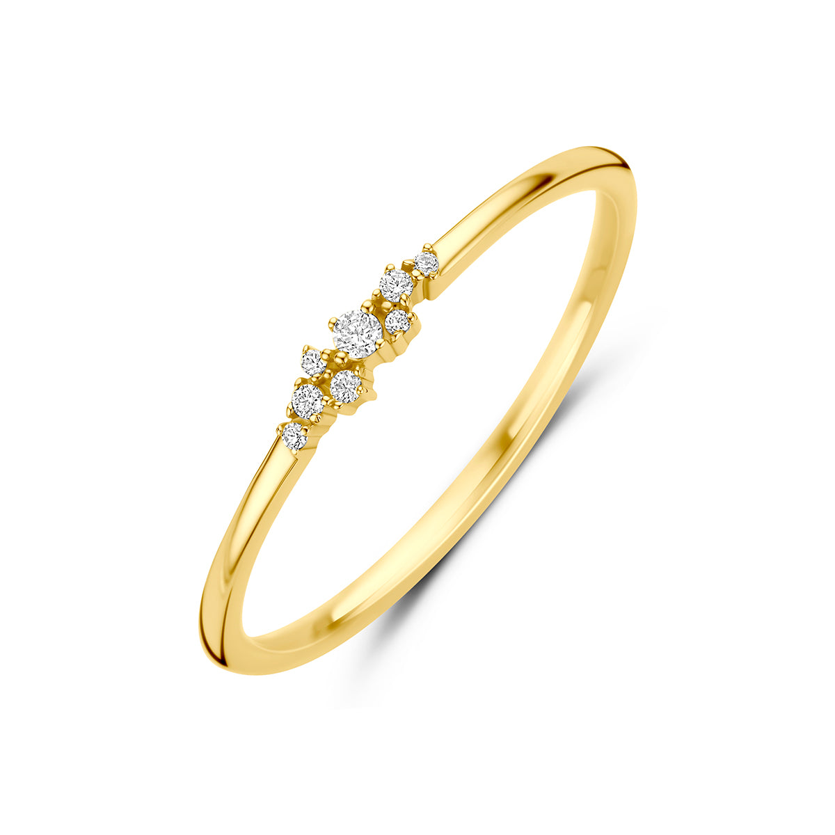 9k Goud Ring Zirkonia
