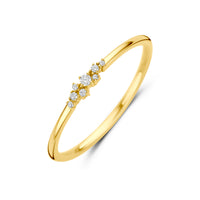 9k Goud Ring Zirkonia 2,5mm