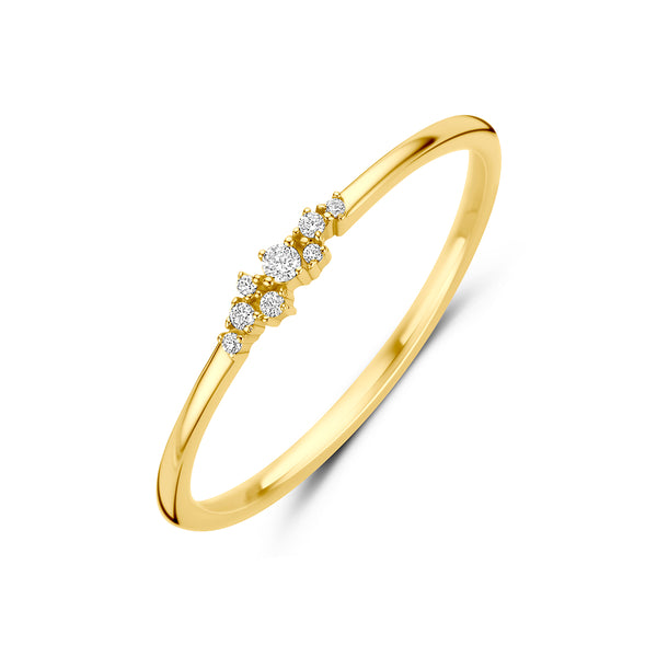 9k Goud Ring Zirkonia