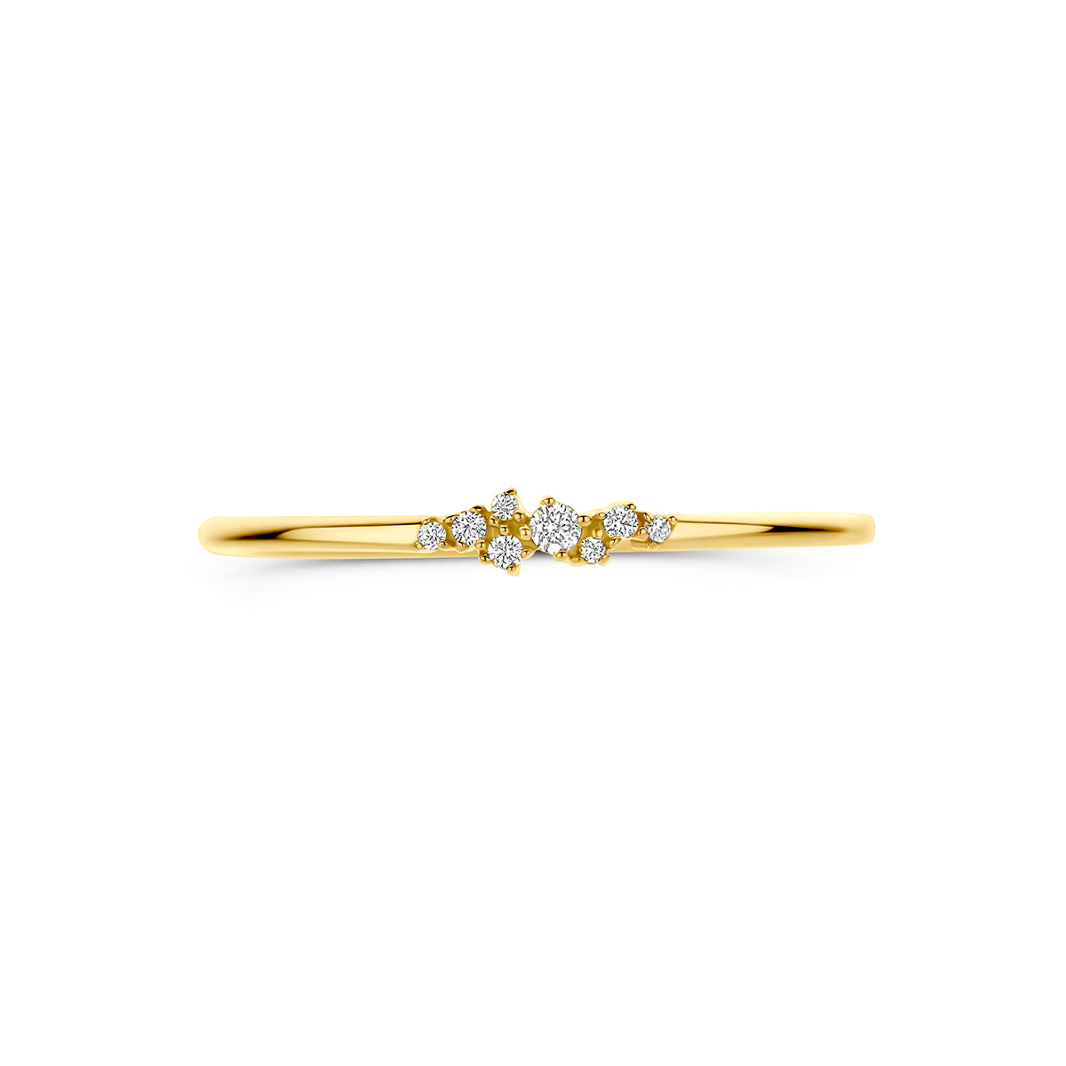 9k Goud Ring Zirkonia