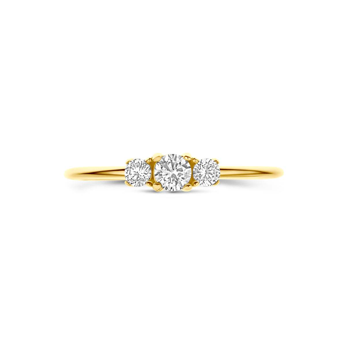 9k Goud Ring Zirkonia
