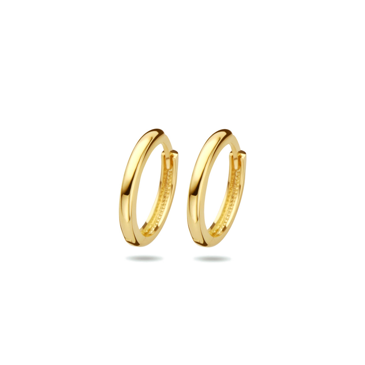 9k Goud Klapoorringen Buis 2mm
