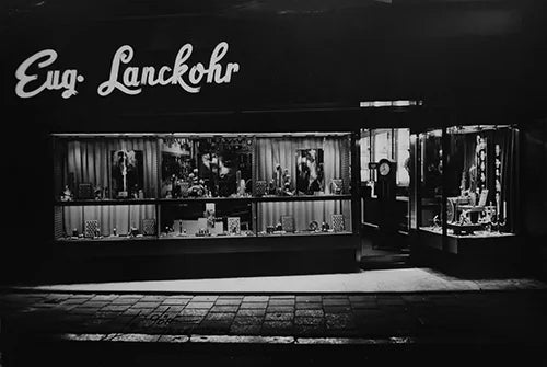 De etalage van Eug. Lanckohr in de jaren tachtig